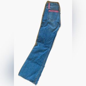 Rare Allen B Schwartz pink rhinestone jeans